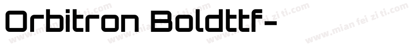 Orbitron Boldttf字体转换